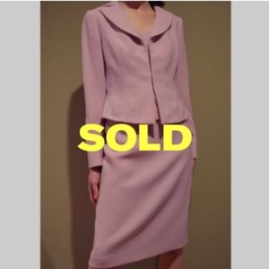 70s 80s, 3 Piece Matching Skirt Suit Blazer Size 4